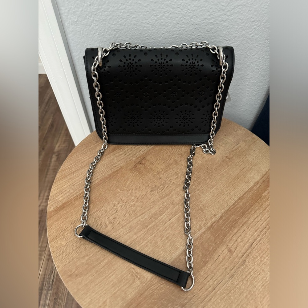 NWT Chelsea28 Dahlia Perforated Faux Leather Shoulder Bag